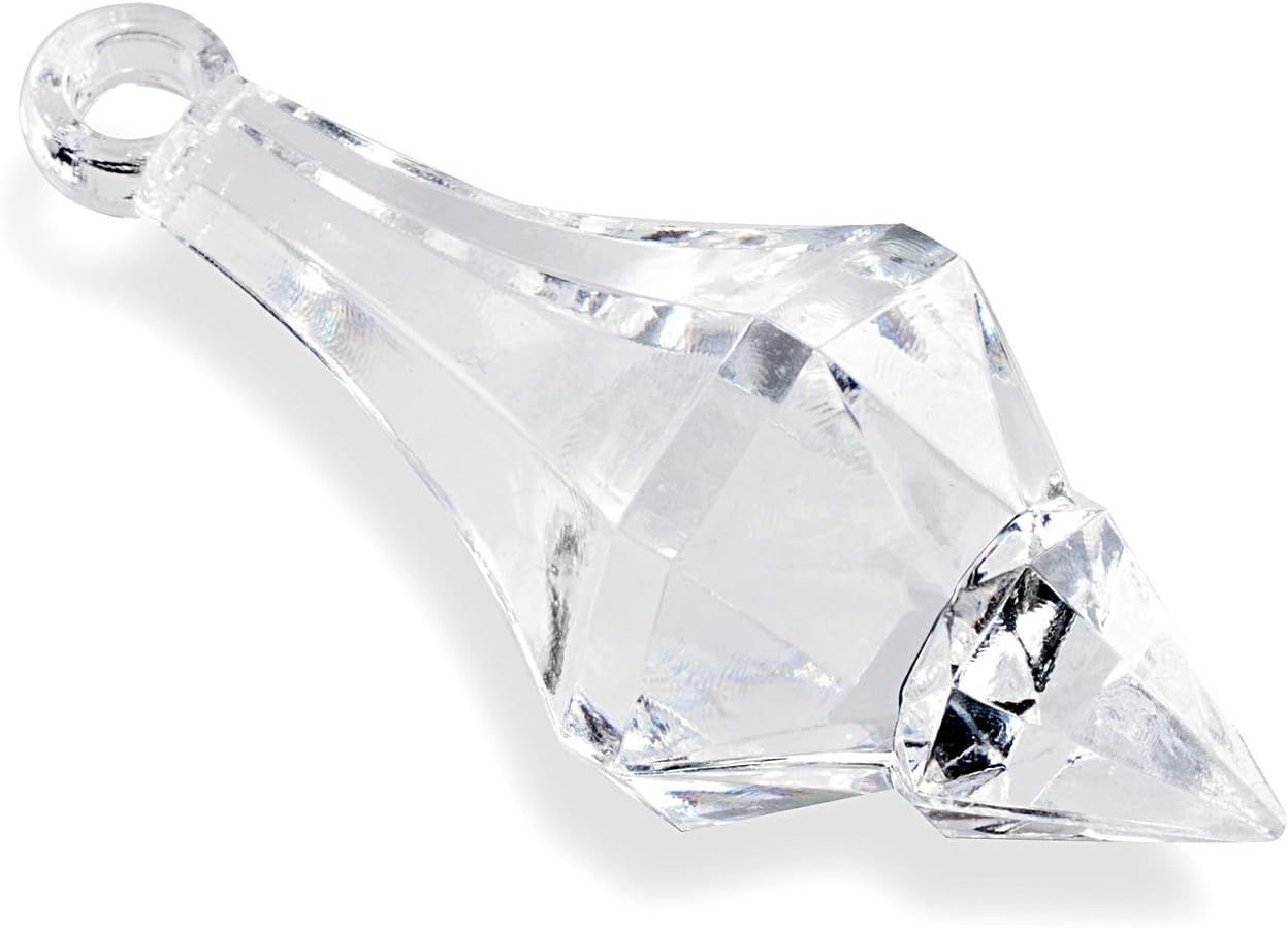 112 Acrylic Clear Ice Rock Diamond Chandelier Drops - Table Scatter Gems for Weddings & Events