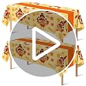Yellow Thanksgiving Tablecloth 52x87 Inches - 2 Pack Indoor Outdoor Decor