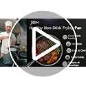 12-Inch Honeycomb Nonstick Frying Pan with Lid - Pro Version, PFAS-Free, All Cooktops