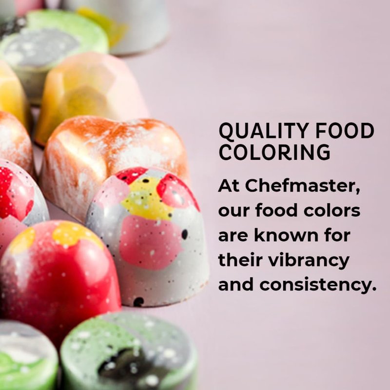 Chefmaster Yellow Candy Color | True-Tone Shades | Oil-Based | Professional-Grade Dye | Chocolate, Strawberries, Cake Pops | Decorating | Easy-to-Use | Manufactured in the USA | 0.70 oz