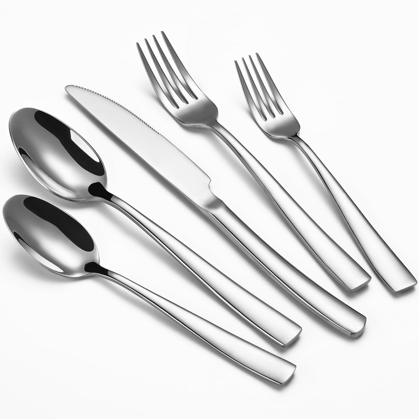 8-Piece Dinner Forks Set, Food Grade Stainless Steel Silverware Fork, Flatware Forks Use for Home, Kitchen, Restaurant, Dishwasher safe - 8.1 Inches