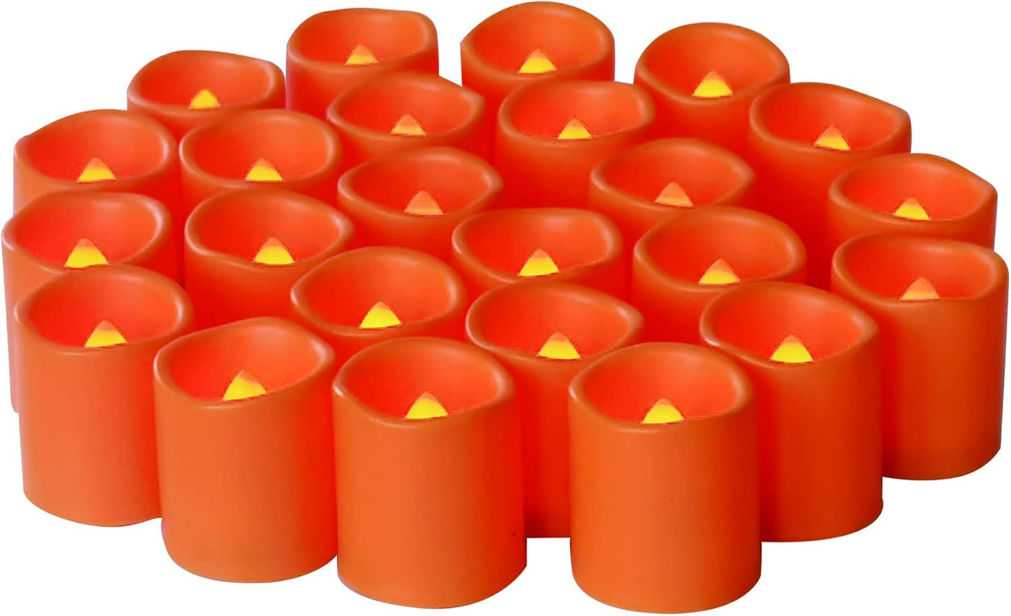 12 PCS LED Flameless Votive Candles - Long-Lasting Battery Operated with 120+ Hours Life