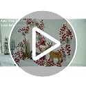 HamiFinee Red Christmas Berry Garland with Lights 6.56FT Indoor Outdoor Decor