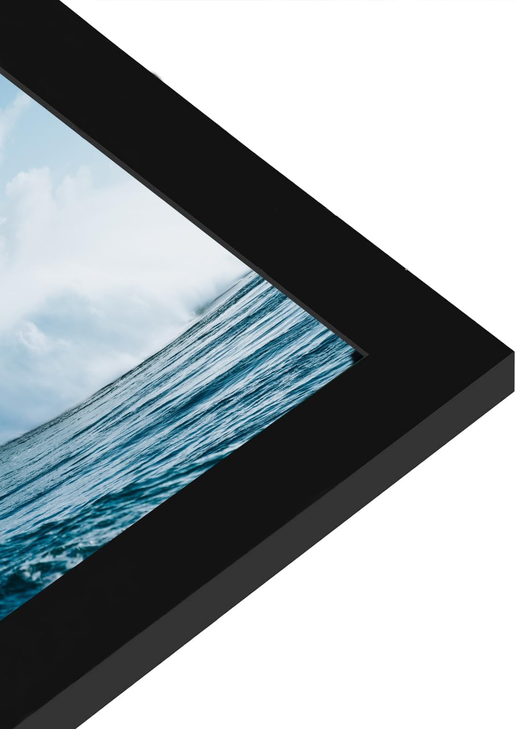 PEALSN 12x15 Black Picture Frame - Versatile Wall Mounting for Horizontal or Vertical Display | 1 Pack