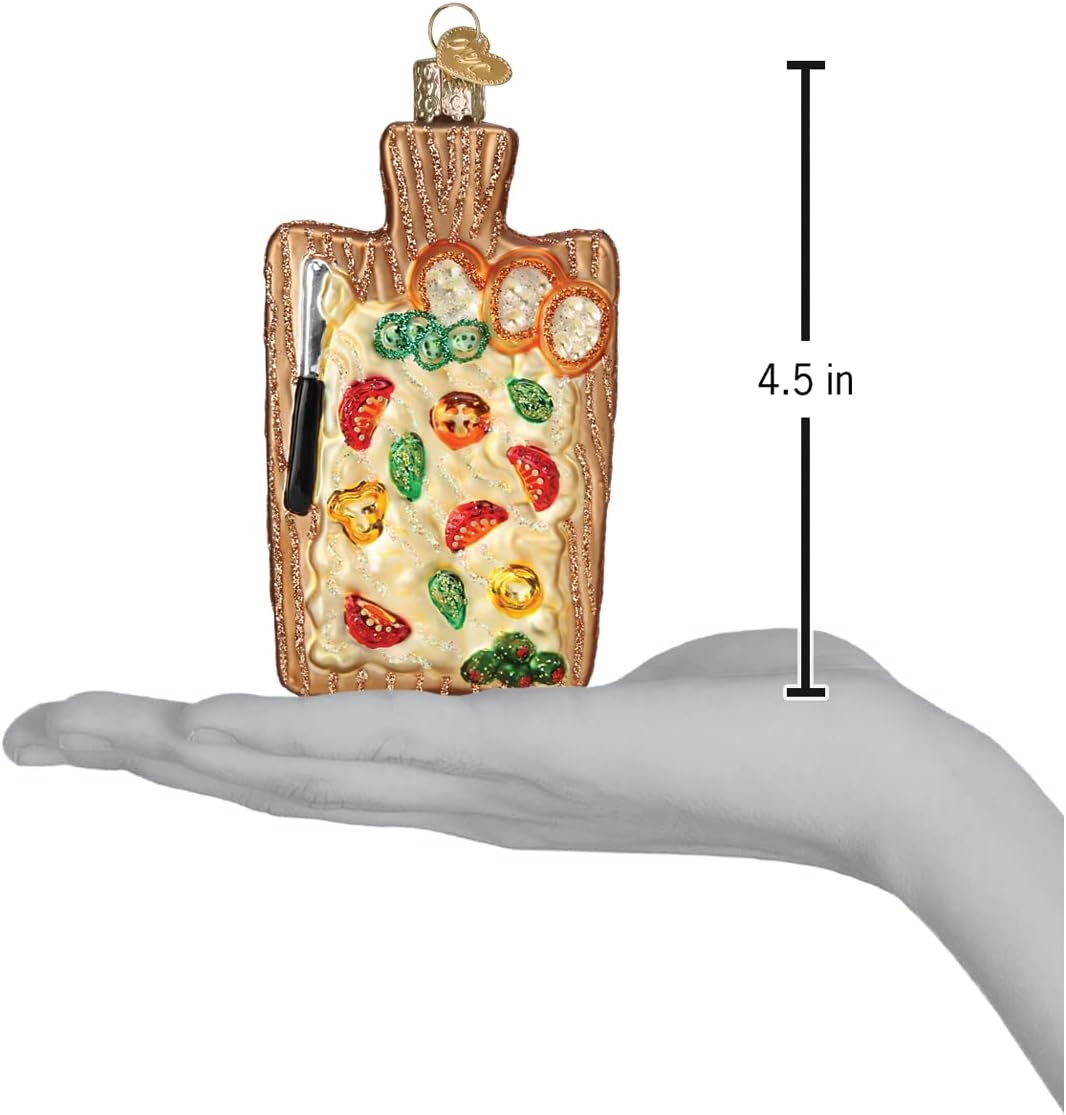 Handcrafted Glass Cheese Wedge Ornament - Unique Christmas Tree Decoration