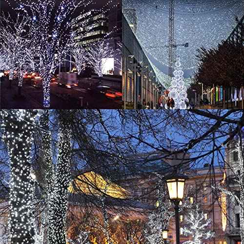 LIGHTOP Fairy Light Battery Operated String Lights 2 Pack 100 LED Waterproof Copper Wire Twinkle Lighting with Timer for Christmas Wedding Indoor DIY Decor (Cool White)