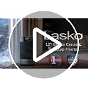 Lasko 12-Inch Ellipse Ceramic Space Heater with Remote Control - Black