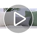 VAKADO 18x18 Red Corduroy Throw Pillow Covers Set of 4 for Sofa & Bed - Luxury Square Cushions