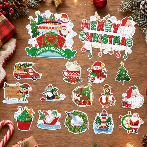 Merry Christmas 16 Pcs Cruise Ship Door Magnets Decorations Magnetic - Holiday Cruise Door Decor