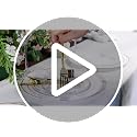 Gold and White Plastic Dinnerware Set for 50 Guests - 350 pcs, Party & Event Use