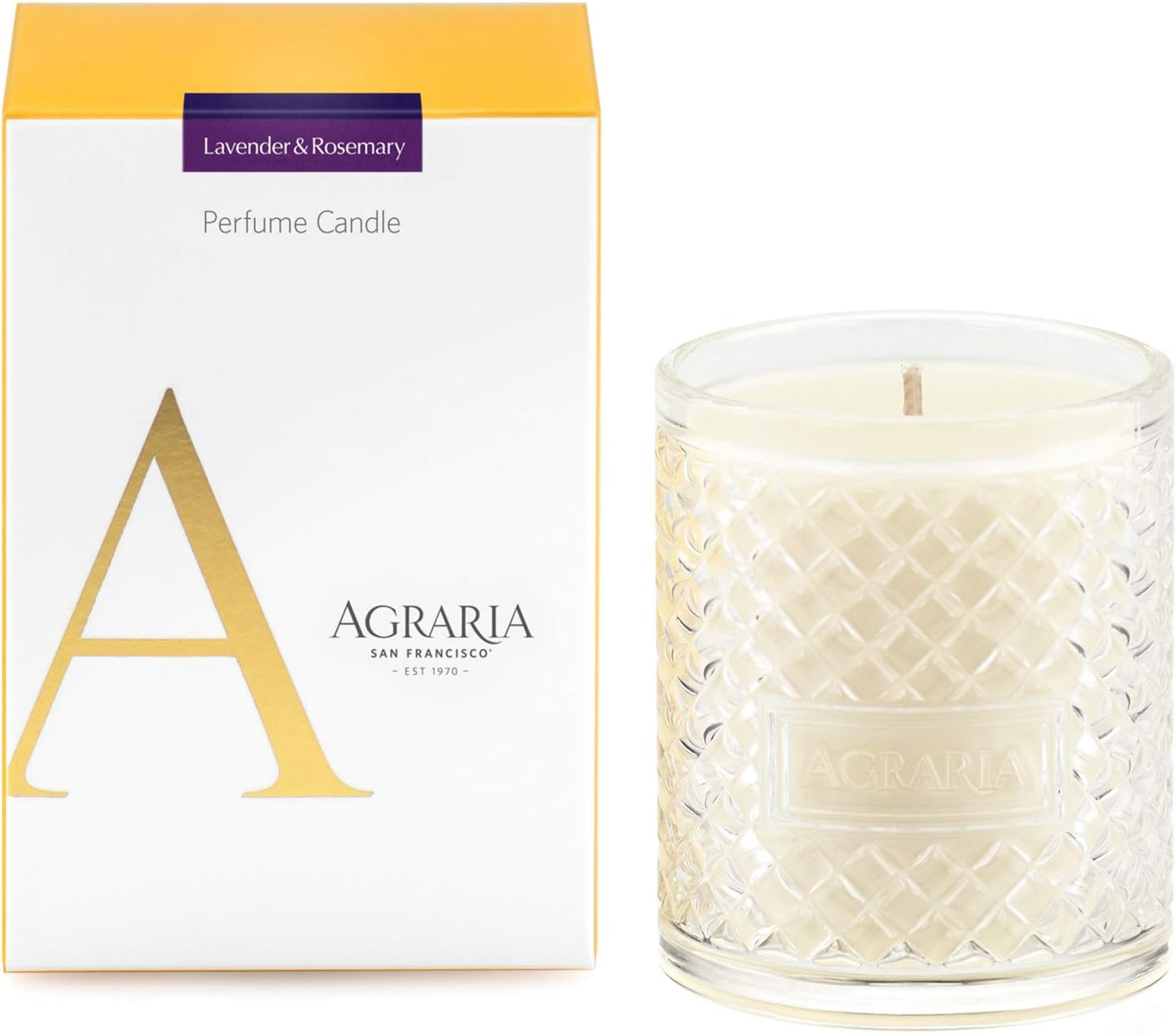 AGRARIA Scented Candles, 7 Oz, Long-Lasting Scented Candles for Home, Elegant Home Fragrance Gifts for Men and Women