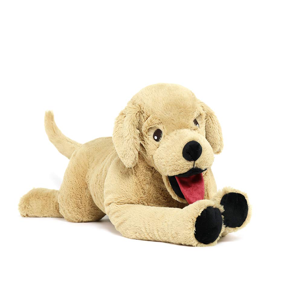 Lanmore 29" Dog Stuffed Animal Large Puppy Plush Golden Retriever Dogs Hugging Pillow for Kids Girlfriend, Gift for Birthday Christmas Valentine's Day Halloween(Light Brown)