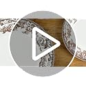Joseph Sedgh Collection Montana Chip-Resistant Porcelain Dinnerware Set 12-Piece Brown Floral