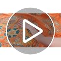 Orange Floral Rustic Boho Blanket for Bed Couch Travel 50"×60"