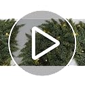 6FT Christmas Garland with Lights - Real Touch Cedar, 2 Pack