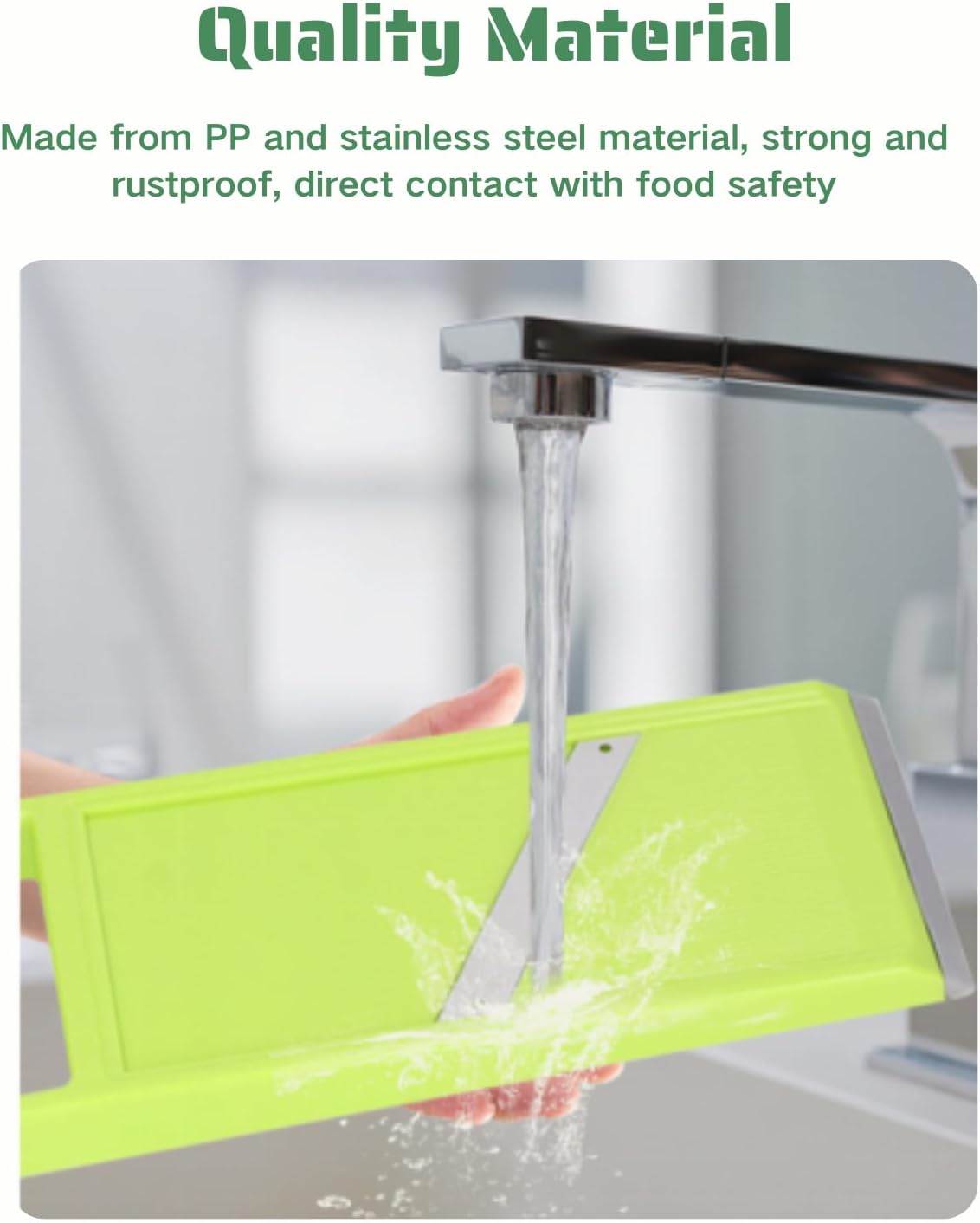 Skiennix Handheld Mandoline - Versatile Vegetable Chopper with Stainless Steel Blades & Ergonomic Handle | Ideal for Carrots & Potatoes