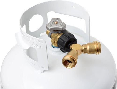 Flame King Propane Tank Y Splitter Adapter - 2-Way LP Gas Connector for 20lb Cylinders | Ideal for BBQ Grills & Camping Stoves