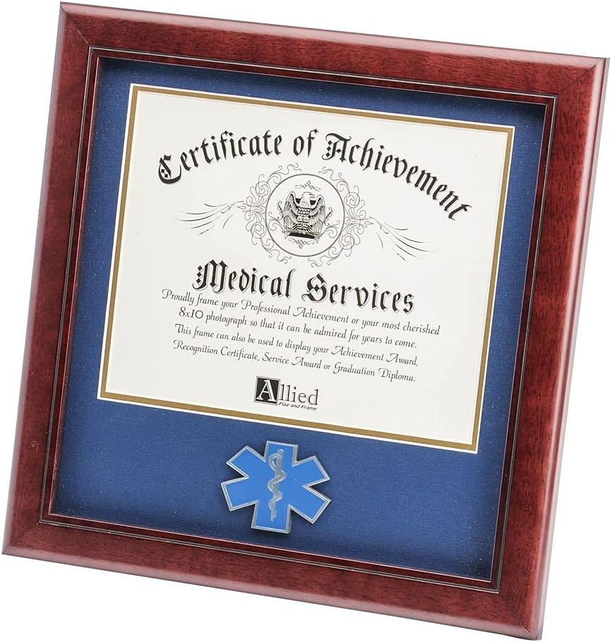 Allied Frame United States Army Certificate of Achievement Frame with Medallion - 8 x 10 inch