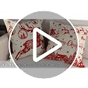 Bonhause Red Christmas 18x18 Inch Pillow Covers Set of 4 – Reindeer & Snowflake Holiday Cushion Covers (Hidden Zipper)