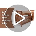 Petkaboo 31.5-Inch Bamboo Shoe Bench with Hidden Drawer & Side Holder