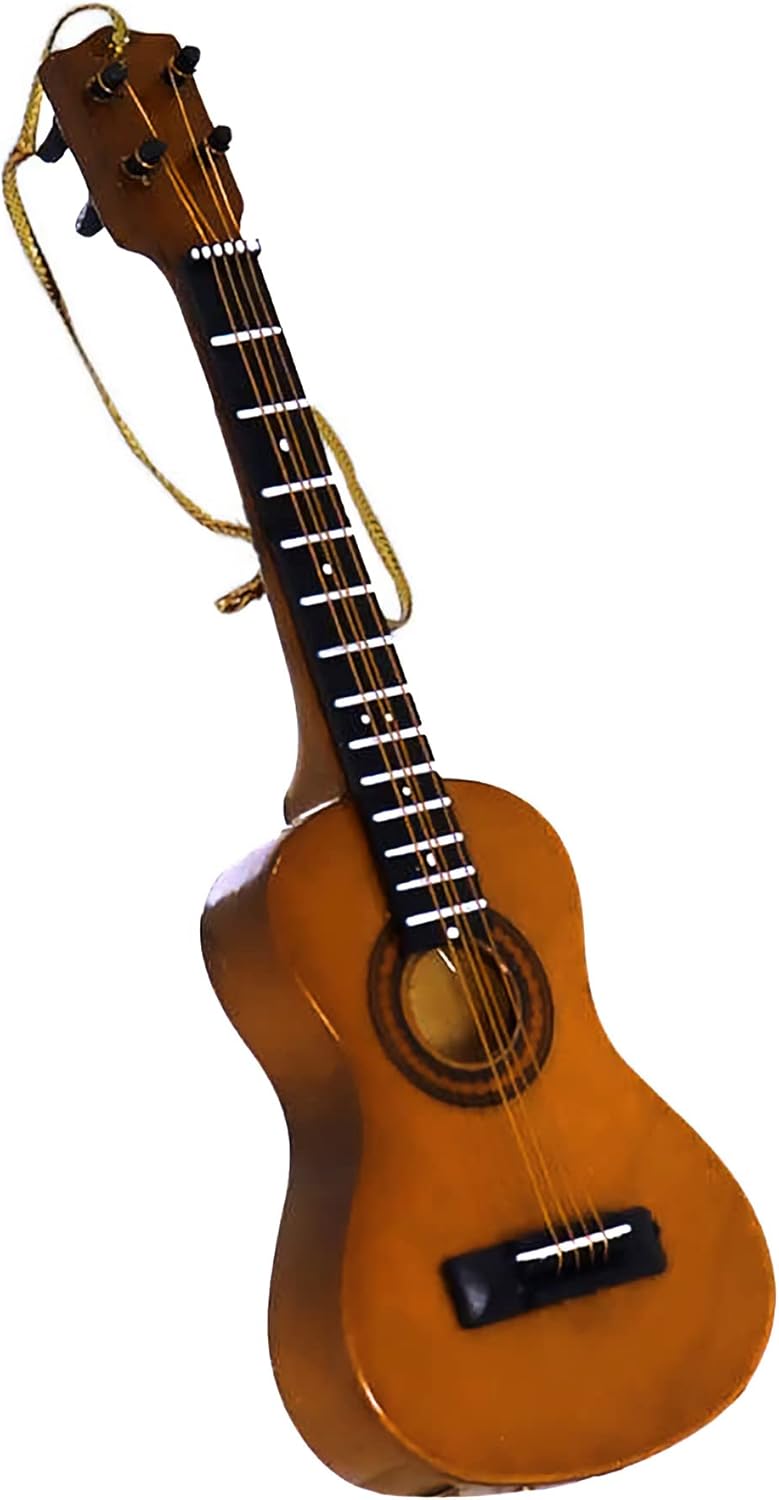 Ukulele Christmas Ornament - 5-Inch Brown Broadway Gift Music Replica