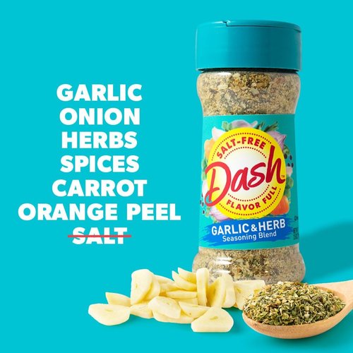 Dash Salt-Free Seasoning Blend, Garlic & Herb, 2.5 Ounce