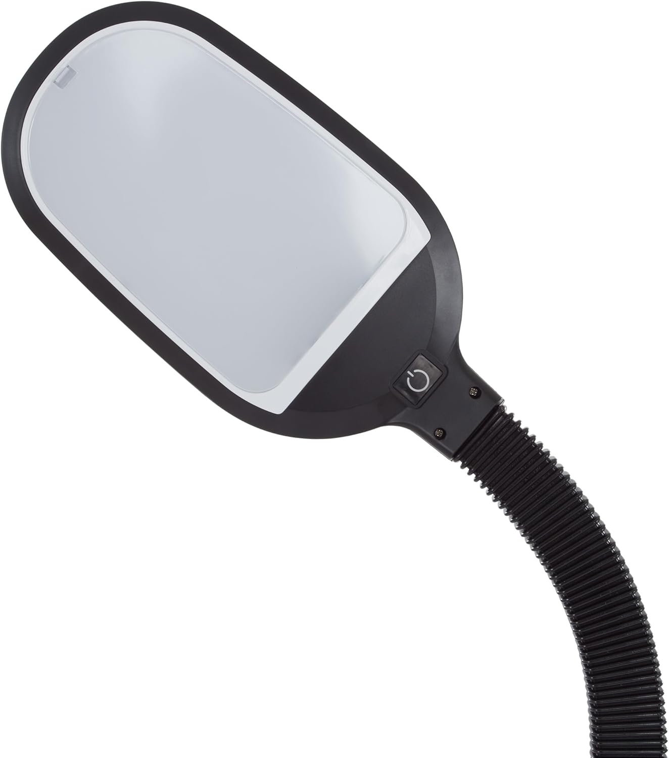 Lavish Home Adjustable LED Floor Lamp with Bendable Neck - Full Spectrum Natural Sunlight LED Lamp for Bedroom and Living Room - Reading, Craft, and Esthetician Light (Black)