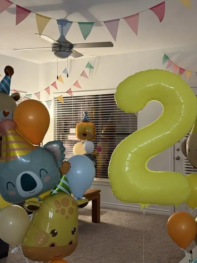 Yellow 2 Balloon, Number Balloons 40 Inch, 2nd Balloon Number Birthday Decorations, Second Two Birthday Party Supplies, Number 2 Balloon