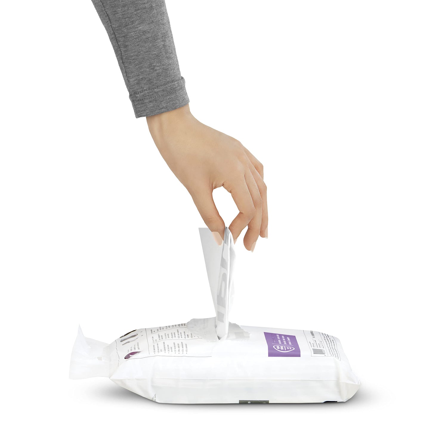 simplehuman Code Q 100 Count, Genuine Custom Fit Liners, Drawstring Trash Bags in Dispenser Packs, 50-65 Liter / 13-17 Gallon, White