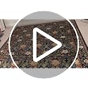 GarveeHome Forest Chestnut 8x10 Floral Area Rug - Washable Non Slip Indoor Carpet