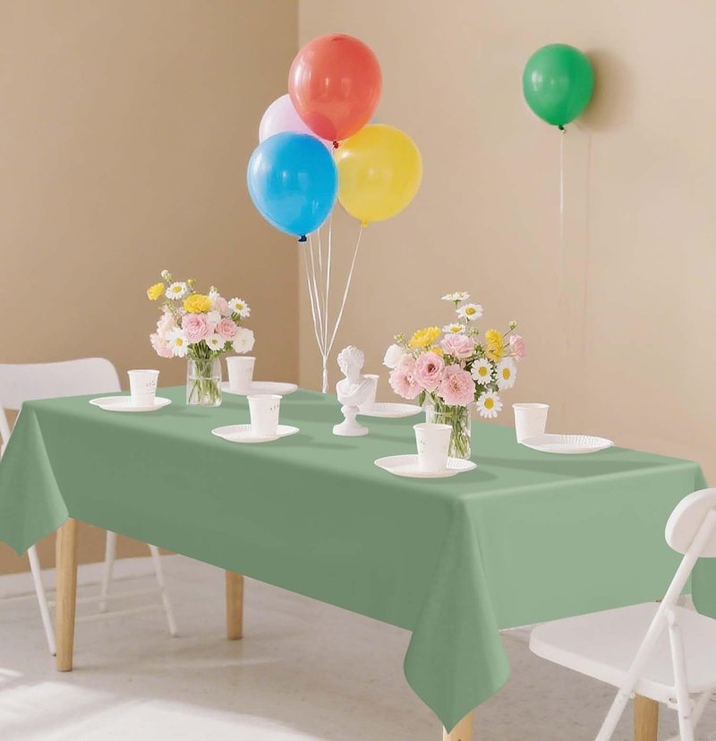 SietDESEO 3 Pack Sage Green Plastic Tablecloth Rectangle 54 x 108 Premium Disposable Table Cloth Plastic Sage Table Cover for Wedding Baby Shower Party Decorations