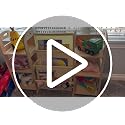 Kids Bookshelf and Toy Storage Organizer - Solid Pine Wood, Child-Friendly Design