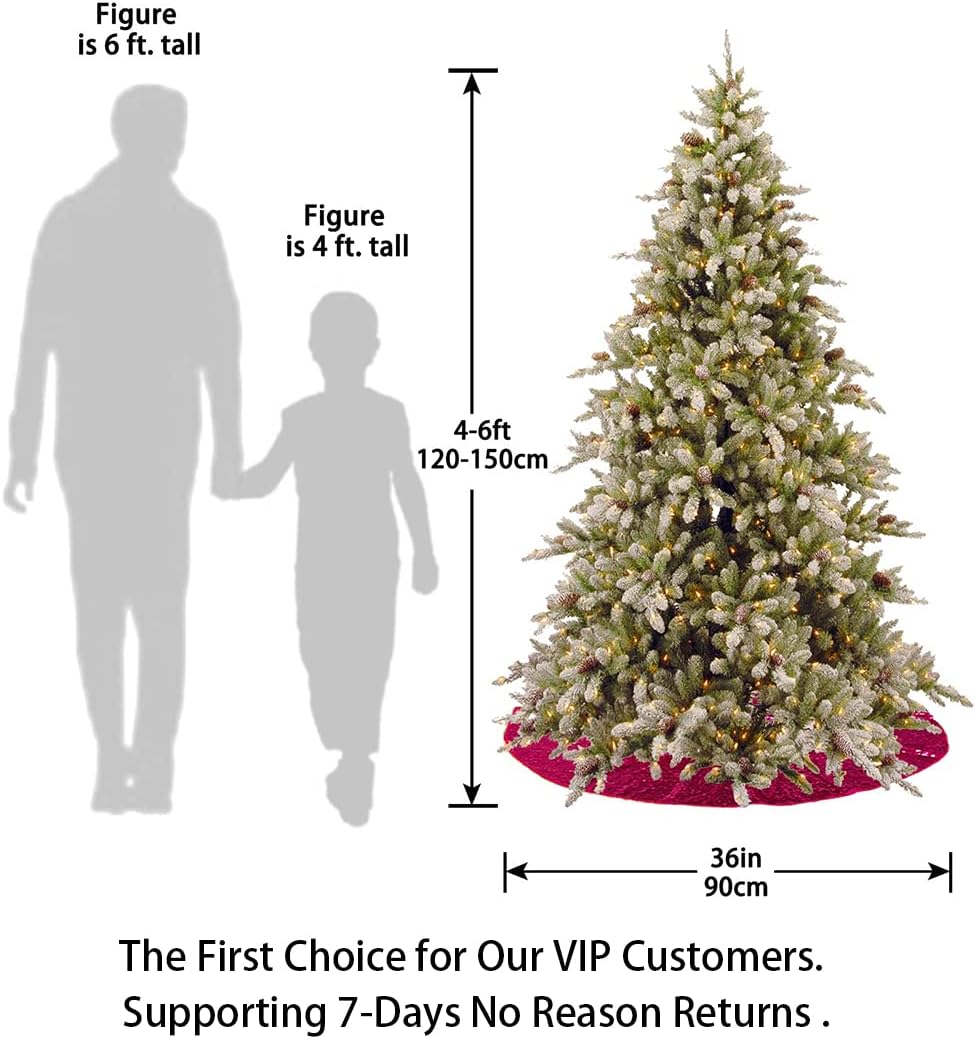 48-Inch Silver Sequin Christmas Tree Skirt - Reusable Holiday Decor for Festive Parties