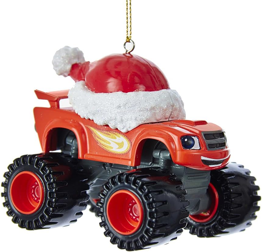 Blaze Truck Ornament - Nickelodeon Kurt Adler 3.5” Holiday Decoration