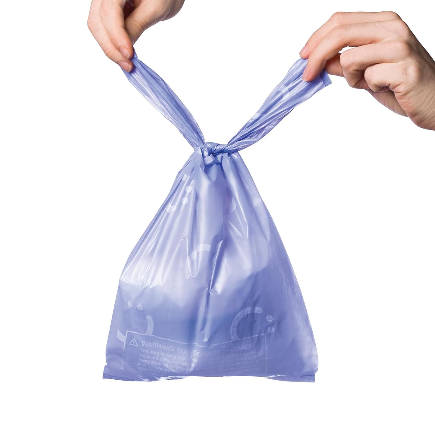 Ubbi Disposable Diaper Sacks - Lavender Scented, Easy-To-Tie Tabs | 200 Count Diaper Disposal Bags