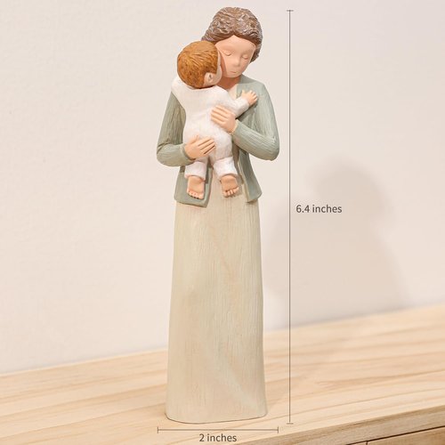 Hensonever Grandma Figurines - Hand-Painted Grandmother & Grandchild Sculptures | Perfect Birthday Gifts