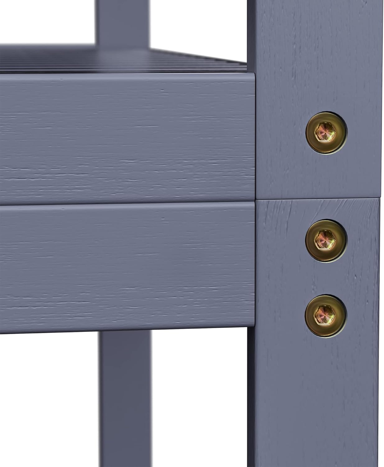 SONGMICS Over The Toilet Storage - 3-Tier Bathroom Organizer with Adjustable Shelf | Space-Saving Gray, 10.2 x 24.8 x 66.9 Inches