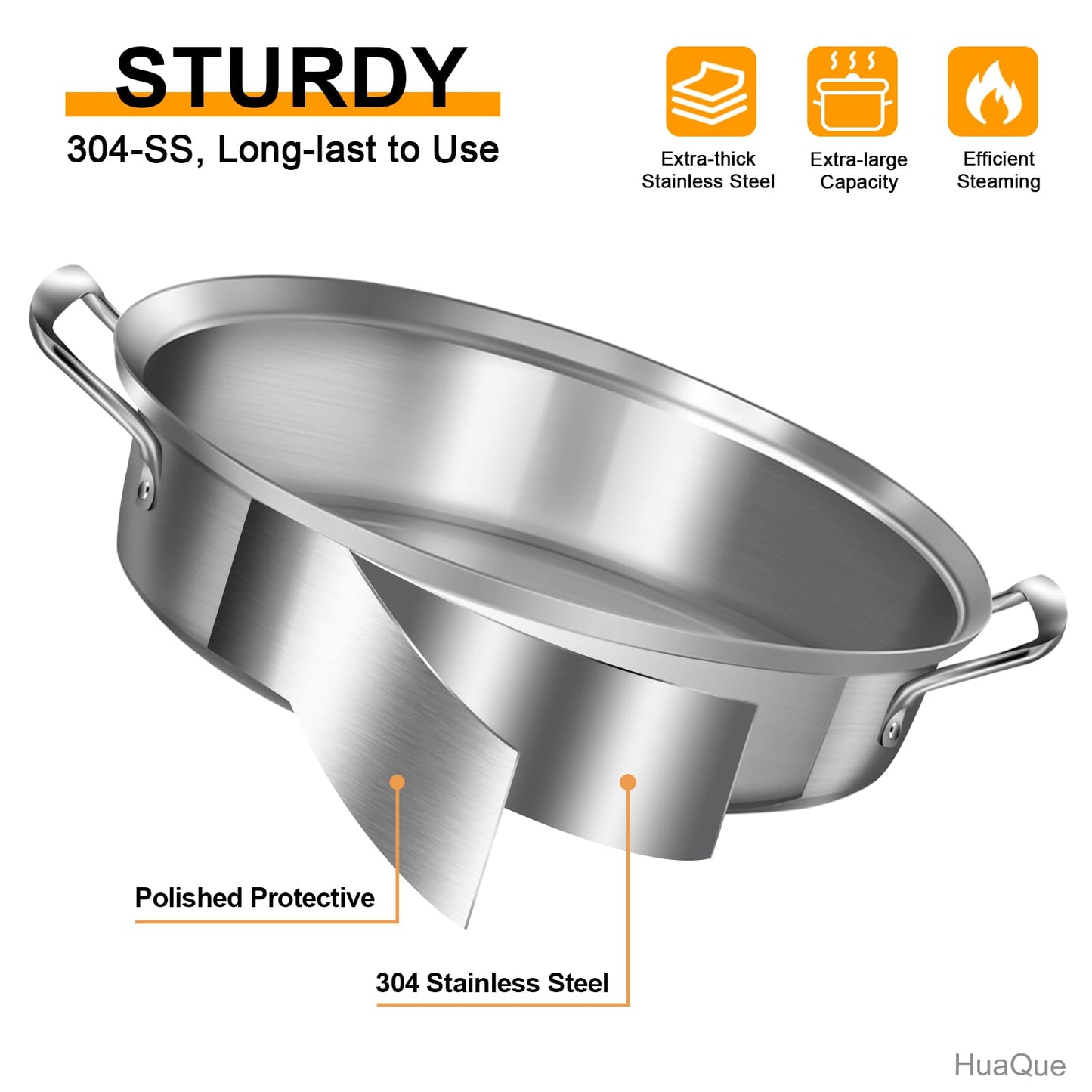 Large Roasting Pan with Rack and Lid, Gifts for mom women wife, Stainless Steel Large Oval Roaster, Nonstick Oven Cookware for Turkey Chicken, 21 Inch