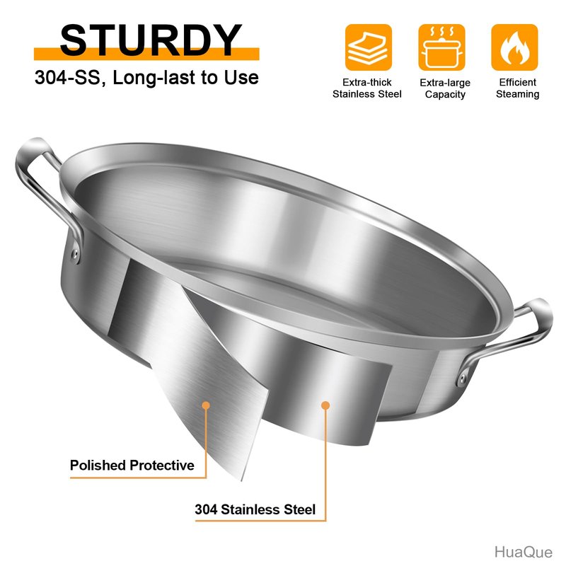Large Roasting Pan with Rack and Lid, Gifts for mom women wife, Stainless Steel Large Oval Roaster, Nonstick Oven Cookware for Turkey Chicken, 21 Inch
