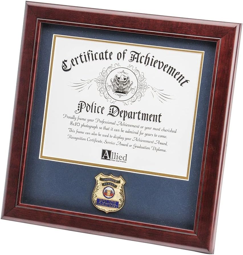 Allied Frame United States Army Certificate of Achievement Frame with Medallion - 8 x 10 inch