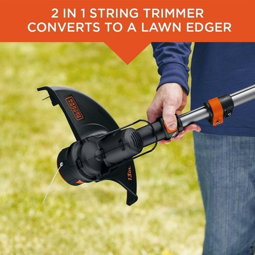 BLACK+DECKER 40V MAX String Trimmer | 13-Inch Lawn Edger with Extended Reach - Battery Not Included