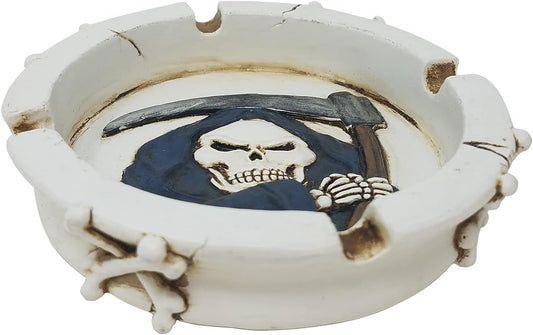 Vintage Hippie Ashtray with 'Don't Worry, Be Happy' Inscription & Marijuana Leaf Centerpiece - Unique Home Decor Gift