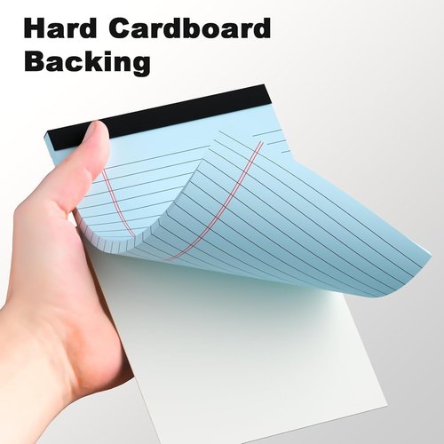 5-Pack Small Note Pads | 5x8 College Ruled Notebooks with Perforated Sheets for School & Office