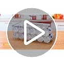 SCAVATA 2 Pack Water Bottle Organizer for Refrigerator, Stackable with Lids