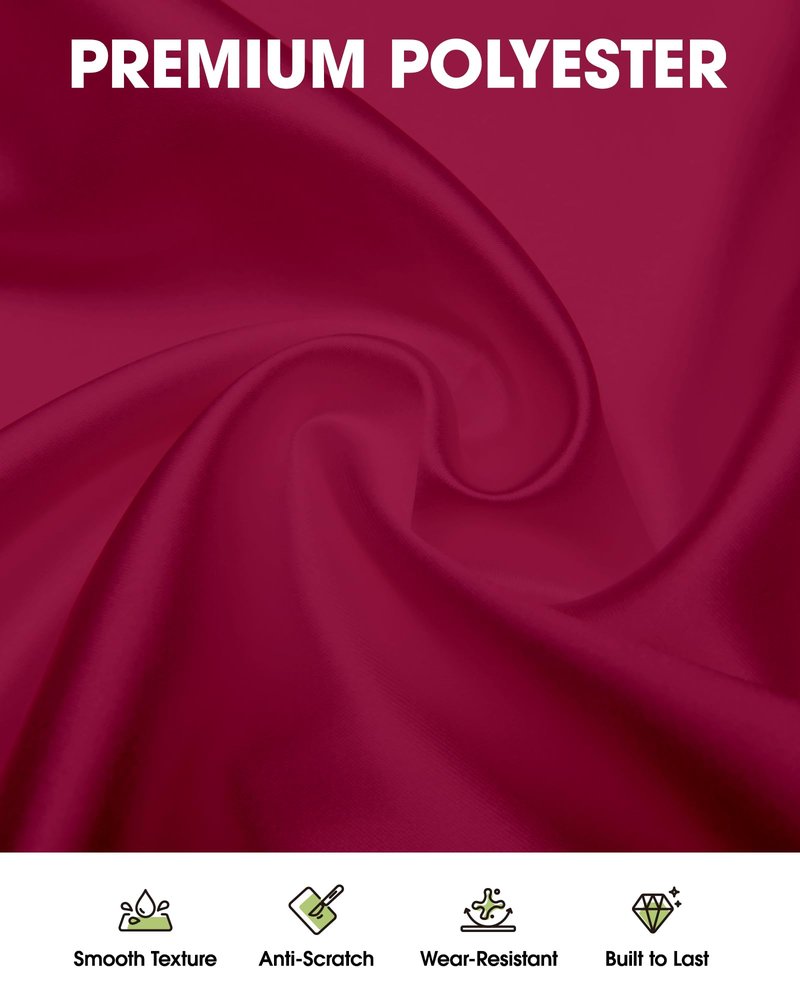 Pureegg Rectangle Table Cloth 60" x 102" – Durable Polyester Tablecloth Offers Reusable & Washable Protection, Ideal for Outdoor Party, Picnic, Wedding, Banquet and Birthday, 2 Pack, Fuchsia