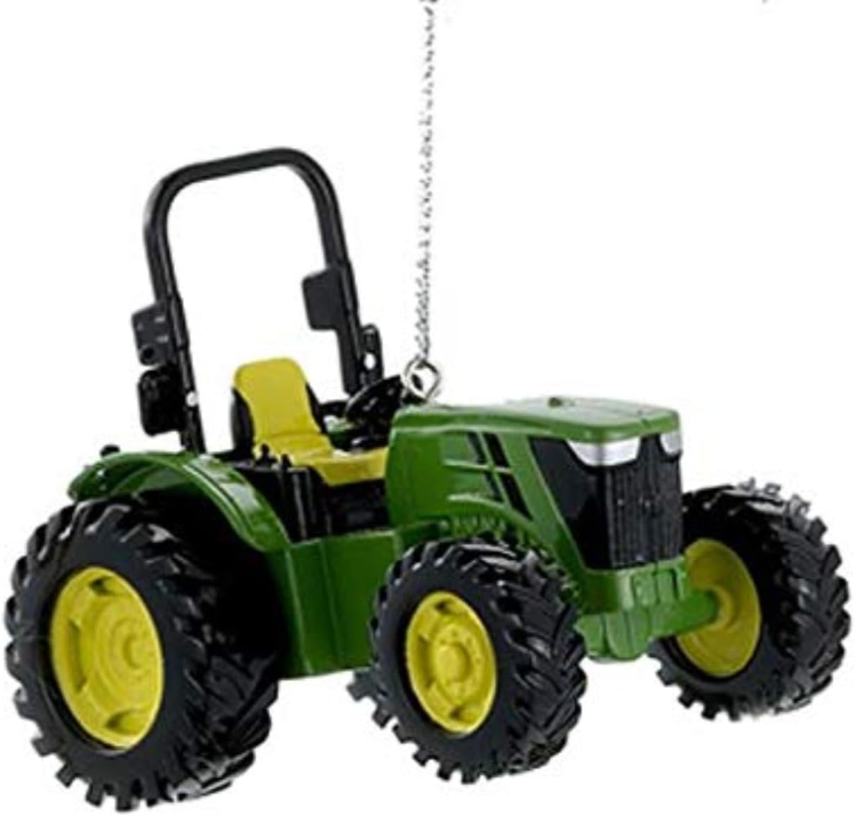 John Deere Utility Tractor Christmas Tree Ornament - Durable Plastic Holiday Decor