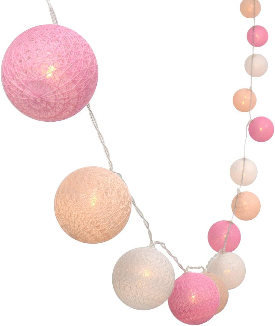 30-Count Battery Operated LED Fairy Lights - 10ft Yellow, Orange & White String Lights for Garden Decor