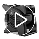 Modern Portable 15-Inch High Velocity Pivoting Blower Fan - Black