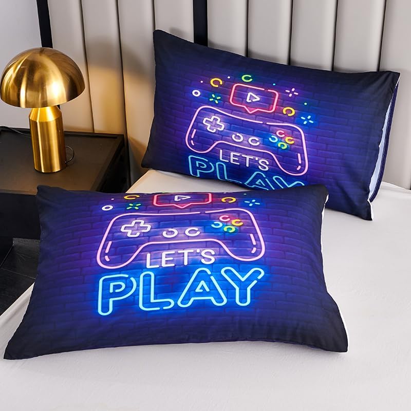 Football Comforter Sets,6 PCS Football Bedding Set,Kids Comforter Sets for Boys,Twin Black and Gold Bed Sets for Boys,Bed in A Bag with Sheets