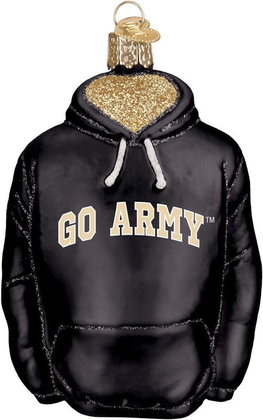 Handcrafted Army Bear Glass Blown Ornament - Old World Christmas Holiday Decoration